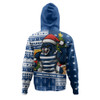 Geelong Cats Hoodie Santa Surfing Down Under Christmas Footy