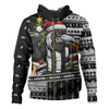 Collingwood Hoodie Santa Surfing Down Under Christmas Footy
