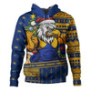 West Coast Eagles Hoodie Santa Surfing Down Under Christmas Footy