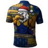 West Coast Eagles Polo Shirt Santa Surfing Down Under Christmas Footy