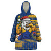 West Coast Eagles Snug Hoodie Santa Surfing Down Under Christmas Footy