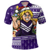 Fremantle Polo Shirt Santa Surfing Down Under Christmas Footy