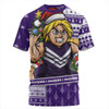 Fremantle T-Shirt Santa Surfing Down Under Christmas Footy