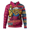 Brisbane Lions Hoodie Santa Surfing Down Under Christmas Footy