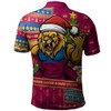 Brisbane Lions Polo Shirt Santa Surfing Down Under Christmas Footy