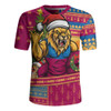 Brisbane Lions Rugby Jersey Santa Surfing Down Under Christmas Footy