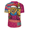 Brisbane Lions Rugby Jersey Santa Surfing Down Under Christmas Footy