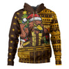Hawthorn Hoodie Santa Surfing Down Under Christmas Footy
