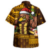 Hawthorn Hawaiian Shirt Santa Surfing Down Under Christmas Footy