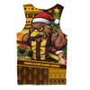 Hawthorn Men Tank Top Santa Surfing Down Under Christmas Footy