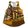 Hawthorn Women Racerback Tank Santa Surfing Down Under Christmas Footy