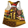 Hawthorn Women Racerback Tank Santa Surfing Down Under Christmas Footy