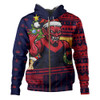 Melbourne Hoodie Santa Surfing Down Under Christmas Footy