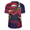 Melbourne Rugby Jersey Santa Surfing Down Under Christmas Footy