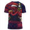 Melbourne T-Shirt Santa Surfing Down Under Christmas Footy