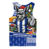 North Melbourne Men Tank Top Santa Surfing Down Under Christmas Footy