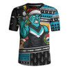 Port Adelaide Rugby Jersey Santa Surfing Down Under Christmas Footy
