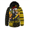 Richmond Hooded Padded Jacket Santa Surfing Down Under Christmas Footy