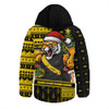 Richmond Hooded Padded Jacket Santa Surfing Down Under Christmas Footy
