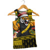 Richmond Men Tank Top Santa Surfing Down Under Christmas Footy