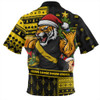 Richmond Zip Polo Shirt Santa Surfing Down Under Christmas Footy