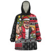 St Kilda Snug Hoodie Santa Surfing Down Under Christmas Footy