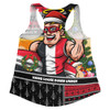 St Kilda Women Racerback Tank Santa Surfing Down Under Christmas Footy