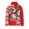 Sydney Swans Padded Jacket Santa Surfing Down Under Christmas Footy