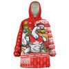 Sydney Swans Snug Hoodie Santa Surfing Down Under Christmas Footy