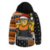 GWS GIANTS Hooded Padded Jacket Santa Surfing Down Under Christmas Footy