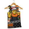GWS GIANTS Men Tank Top Santa Surfing Down Under Christmas Footy