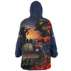 Australia Snug Hoodie Poppy Fields Remembrance Day Fallen Soldiers Memorial