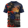 Australia T-Shirt Poppy Fields Remembrance Day Fallen Soldiers Memorial