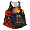 Australia Women Racerback Tank Poppy Fields Remembrance Day Fallen Soldiers Memorial