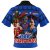Newcastle Knights Zip Polo Shirt Christmas Glory And Timeless Team Pride