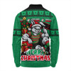 South Sydney Rabbitohs Long Sleeve Polo Shirt Christmas Glory And Timeless Team Pride