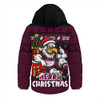 Manly Warringah Sea Eagles Hooded Padded Jacket Christmas Glory And Timeless Team Pride
