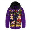 Melbourne Storm Hooded Padded Jacket Christmas Glory And Timeless Team Pride