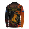 Australia Long Sleeve Polo Shirt Honoring Our Brave Heroes Remembrance Day Tribute