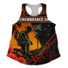 Australia Women Racerback Tank Honoring Our Brave Heroes Remembrance Day Tribute