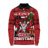 St. George Illawarra Dragons Long Sleeve Polo Shirt Christmas Glory And Timeless Team Pride