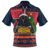 Adelaide Crows Zip Polo Shirt Arrested For Christmas Cheer Festive Mugshot