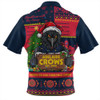 Adelaide Crows Zip Polo Shirt Arrested For Christmas Cheer Festive Mugshot