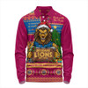 Brisbane Lions Long Sleeve Polo Shirt Arrested For Christmas Cheer Festive Mugshot
