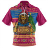 Brisbane Lions Zip Polo Shirt Arrested For Christmas Cheer Festive Mugshot