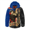 Australia Hooded Padded Jacket November Honour Remembrance Day Poppy Soldier Memory