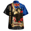 Australia Hawaiian Shirt November Honour Remembrance Day Poppy Soldier Memory