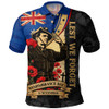 Australia Polo Shirt November Honour Remembrance Day Poppy Soldier Memory