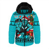 Port Adelaide Hooded Padded Jacket Christmas Pride Beyond The Game
