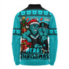 Port Adelaide Long Sleeve Polo Shirt Christmas Pride Beyond The Game